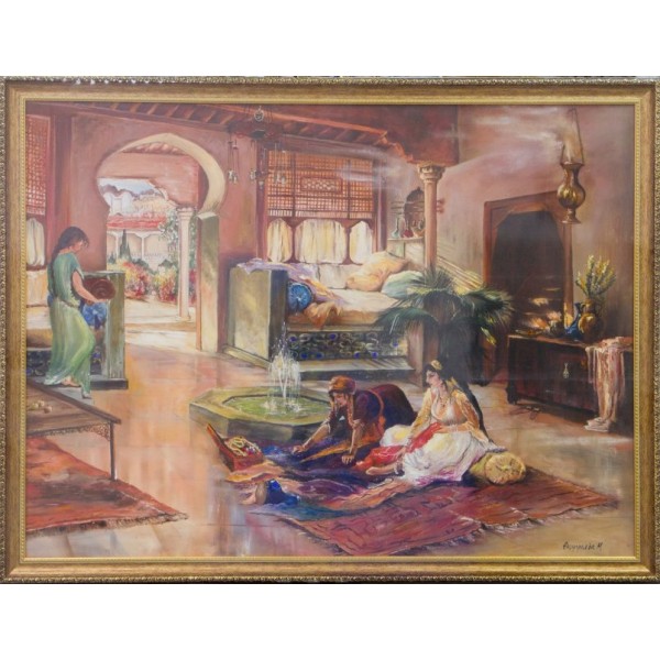 Картина  "Продавец тканей" Абдуллаевой Мадины